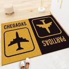 Tapete Capacho Estampado - Avião Amarelo