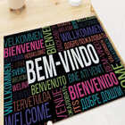 Tapete Capacho Estampado - Bem Vindo Colorido