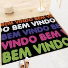 Tapete Capacho Estampado - Bem Vindo Novo