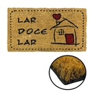 Tapete Capacho Fibra De Coco 60x32cm Lar Doce Lar