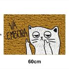 Tapete Capacho Gato Vá Embora 60x40 Pet Cat Casa Entrada Lar