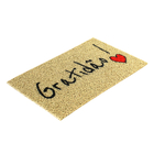 Tapete Capacho - Gratidão! - Bege