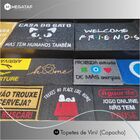 Tapete Capacho Louça Na Pia E Não Lava 80x40 Entrada Apto