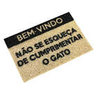 Tapete Capacho - Não Se Esqueça De Cumprimentar O Gato