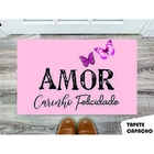 Tapete Capacho Personalizado Amor Carinho