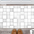 Tapete Capacho Personalizado Branco Piso