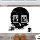 Tapete Capacho Personalizado Caveira Casa