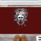 Tapete Capacho Personalizado Caveira Forever