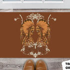 Tapete Capacho Personalizado Caveira Indio