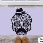 Tapete Capacho Personalizado Caveira Mexicana