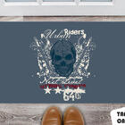 Tapete Capacho Personalizado Caveira Riders