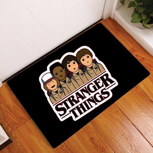 Tapete Capacho Personalizado Decorativo Bonecos Stranger Thin