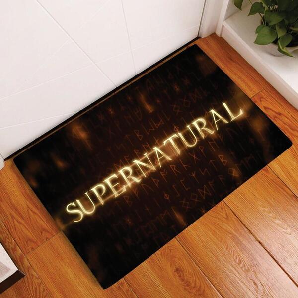 Tapete Capacho Personalizado Decorativo Supernatural