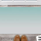 Tapete Capacho Personalizado Degradê Verde Àgua