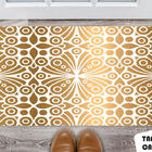 Tapete Capacho Personalizado Detalhes Dourados