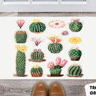 Tapete Capacho Personalizado Diversos Cactos Floral