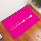 Tapete Capacho Personalizado Divertido Aqui Tem Pink