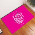 Tapete Capacho Personalizado Divertido Coisas Boas Pink