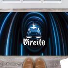 Tapete Capacho Personalizado Divertido Direito Azul