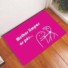 Tapete Capacho Personalizado Divertido Flork Limpar Os Pes Pi