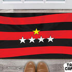 Tapete Capacho Personalizado Divertido Futebol Clubes Bandeir