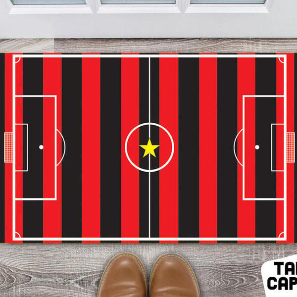 Tapete Capacho Personalizado Divertido Futebol Clubes Campo D