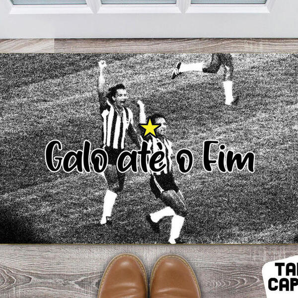 Tapete Capacho Personalizado Divertido Futebol Clubes Galo At