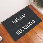 Tapete Capacho Personalizado Divertido Hello  Goodbye