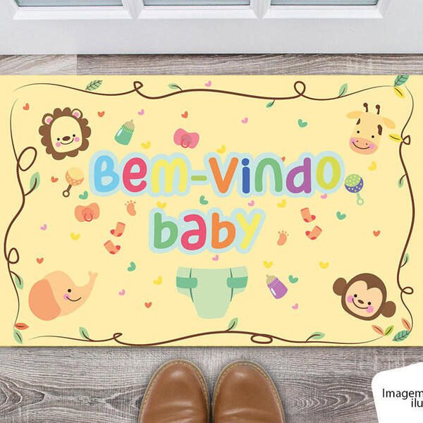 Tapete Capacho Personalizado Divertido Infantil Kids Quarto S
