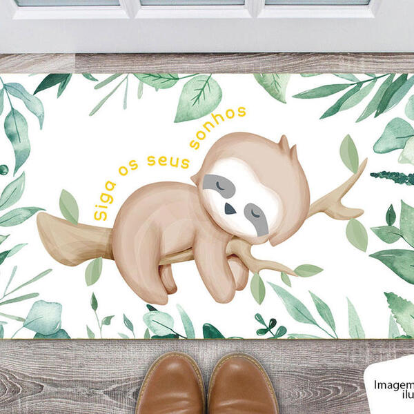 Tapete Capacho Personalizado Divertido Infantil Kids Quarto S