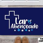 Tapete Capacho Personalizado Divertido Lar Abençoado