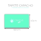 Tapete Capacho Personalizado Divertido Monograma Bege