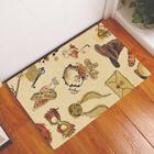 Tapete Capacho Personalizado Divertido Monograma Bege