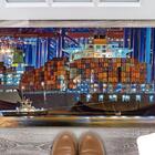 Tapete Capacho Personalizado Divertido Navio Cargueiro