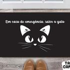 Tapete Capacho Personalizado Divertido Salve O Gato
