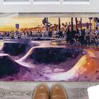 Tapete Capacho Personalizado Divertido Skate Pista Skate