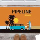 Tapete Capacho Personalizado Divertido Surf Pipeline