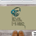 Tapete Capacho Personalizado Evil Music