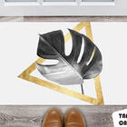 Tapete Capacho Personalizado Folhas Chumbo