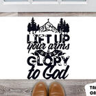 Tapete Capacho Personalizado Gloria De Deus