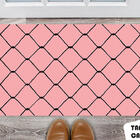 Tapete Capacho Personalizado Grade Rose