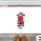 Tapete Capacho Personalizado Hatters Gonna Hate