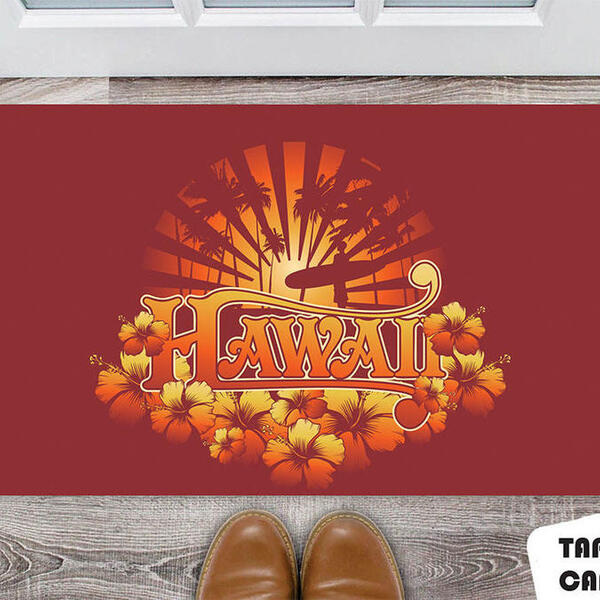 Tapete Capacho Personalizado Havai Por Do Sol