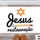 Tapete Capacho Personalizado Jesus É Restauração