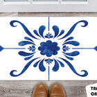 Tapete Capacho Personalizado Ladrilho Azul