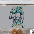 Tapete Capacho Personalizado Lenhador Geométrico