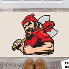 Tapete Capacho Personalizado Lenhador Lateral