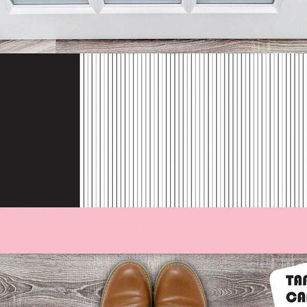 Tapete Capacho Personalizado Linhas Tricolor