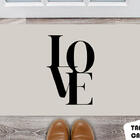 Tapete Capacho Personalizado Love Letras