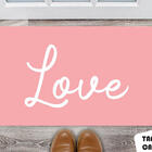 Tapete Capacho Personalizado Love Rose